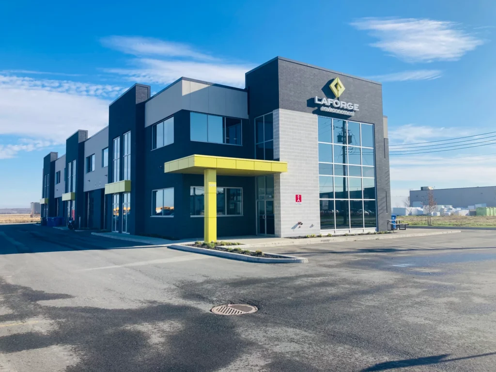 Exterior view of an office building, one of our completed construction projects.