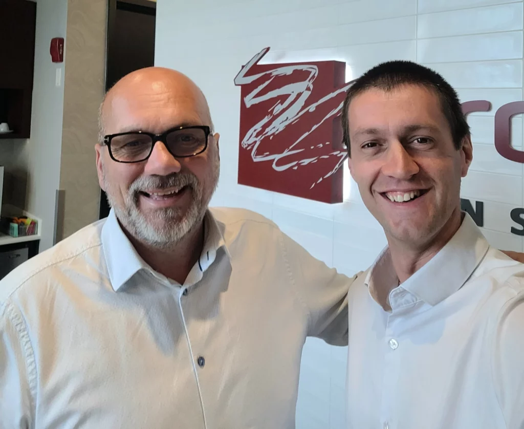 Photo du père et du fils Rémi et Luc Létourneau.